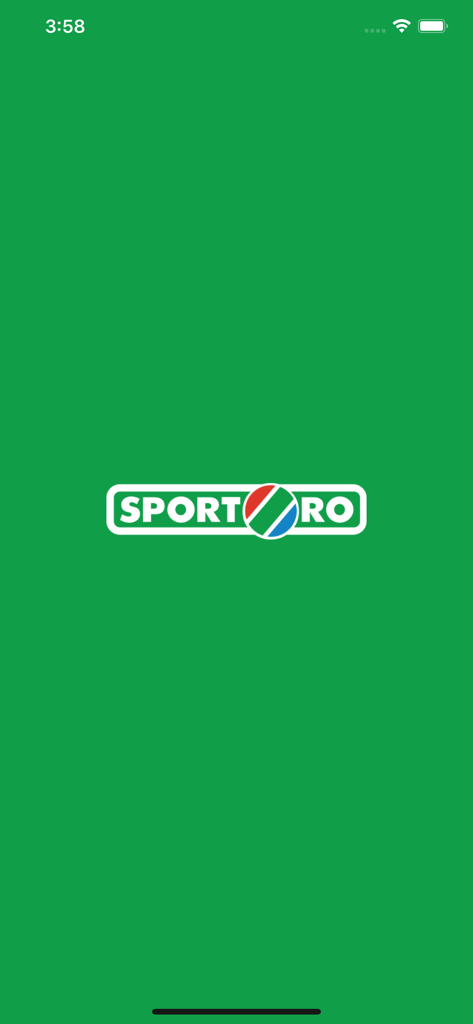 sport.ro - Sport.ro app splash screen with logo on a green background