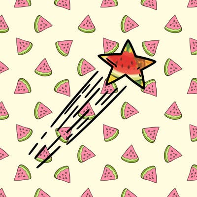 a shooting star in the sky