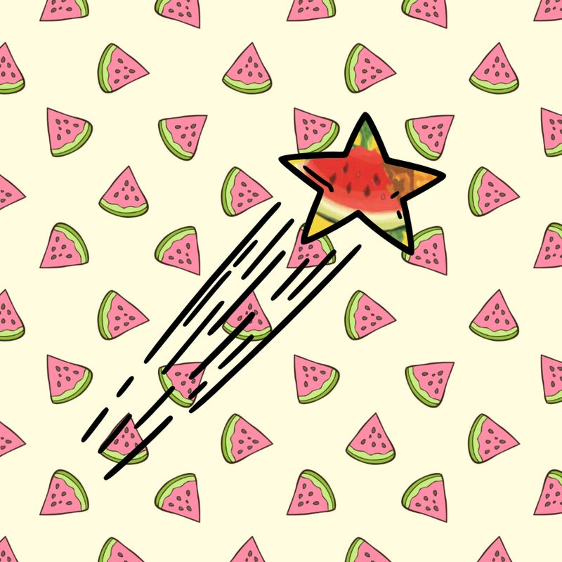 a shooting star in the sky