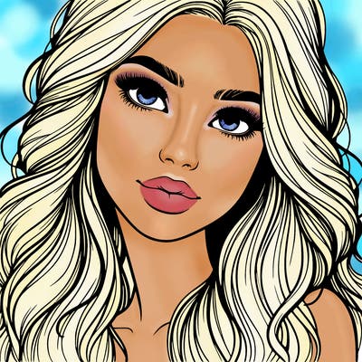 beautiful realistic girl