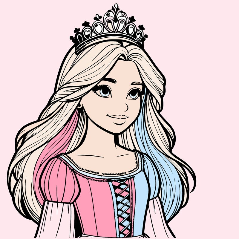 a realistic medieval princess with a tiara