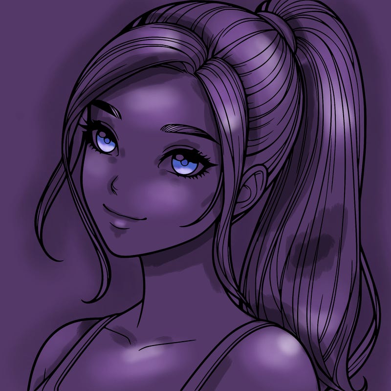 a super realistic women with a ponytail