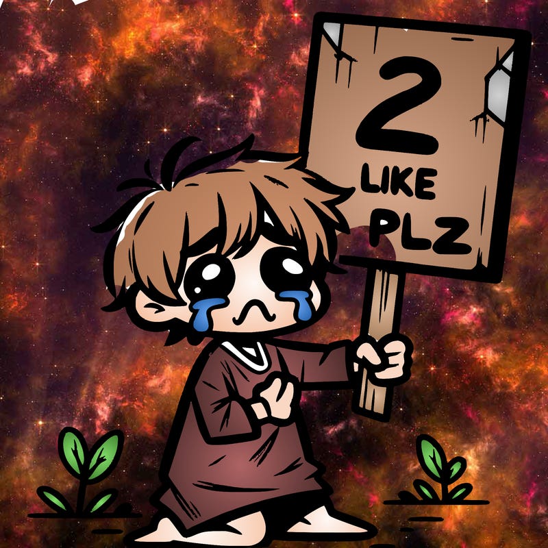 small poor toddler crying with sign that says 2 like plz
