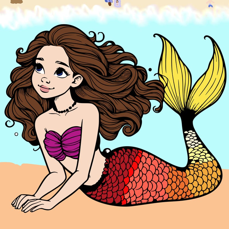a realistic mermaid
