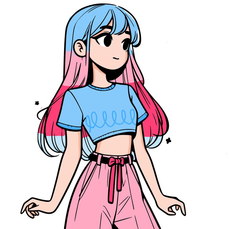 girl in a cute crop top