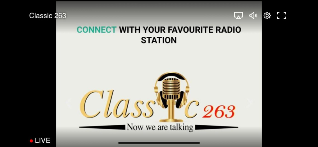 Z+ - Classic 263 live radio station interface on the Z plus app