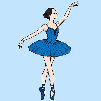 realistic ballerina