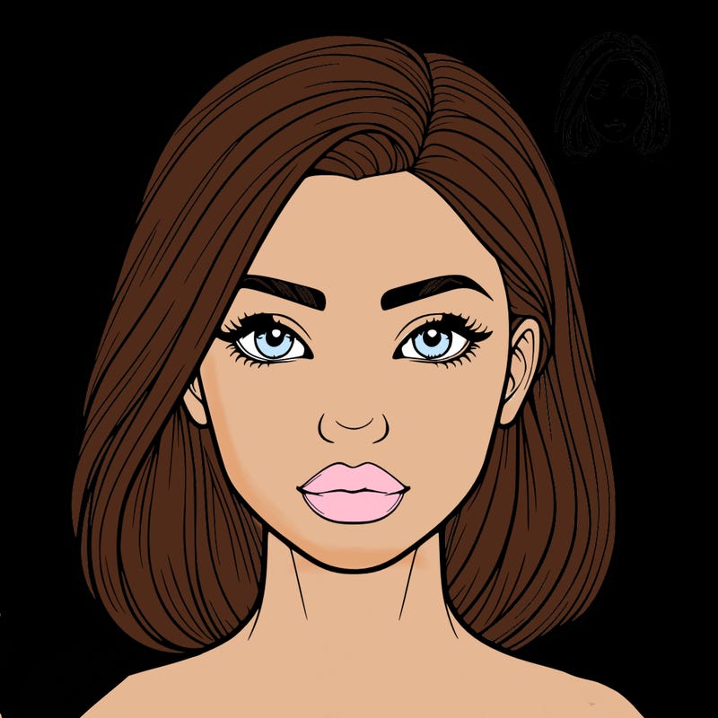 realistic female face