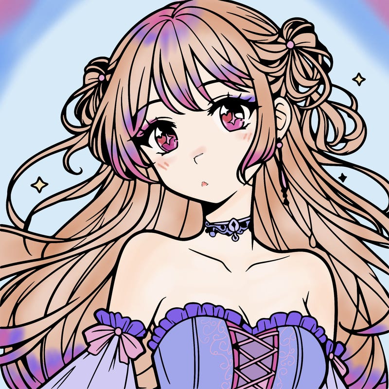 beautiful anime princess teen girl