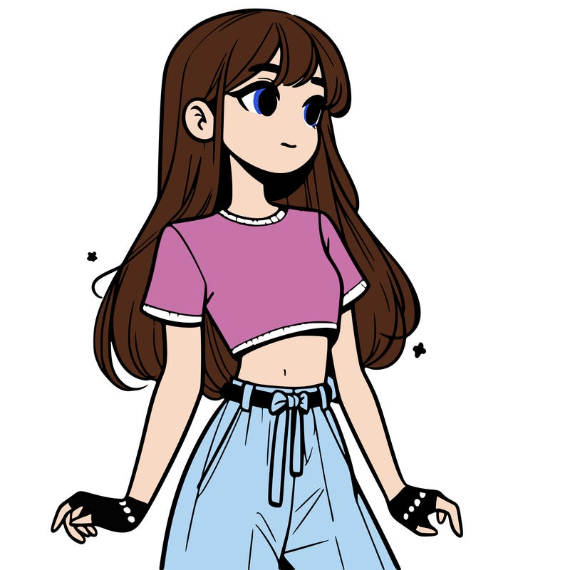 girl in a cute crop top