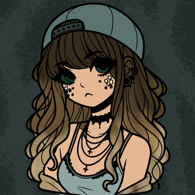 scene girl aesthetic