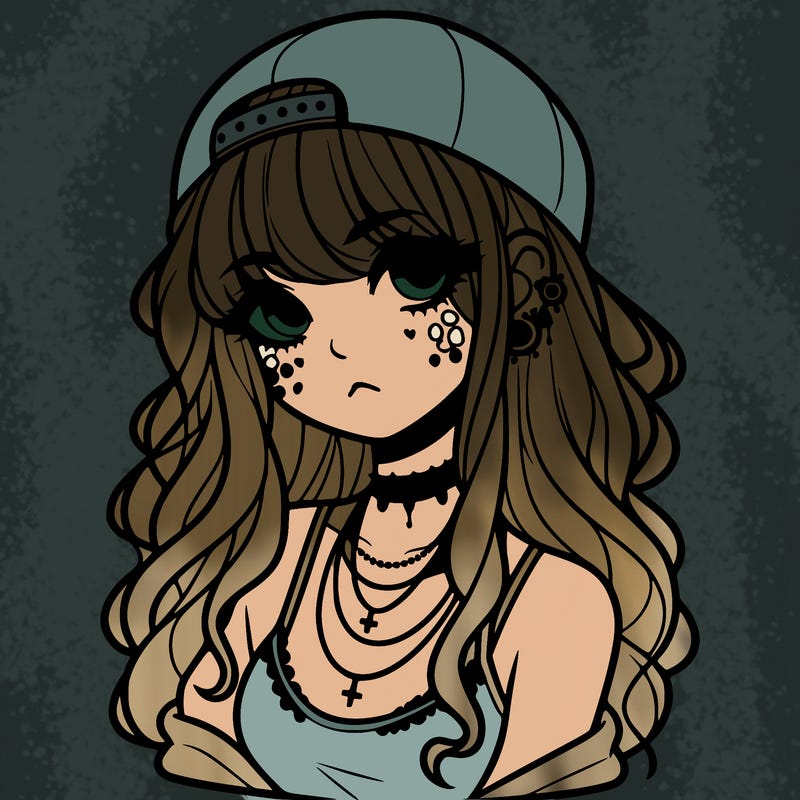 scene girl aesthetic