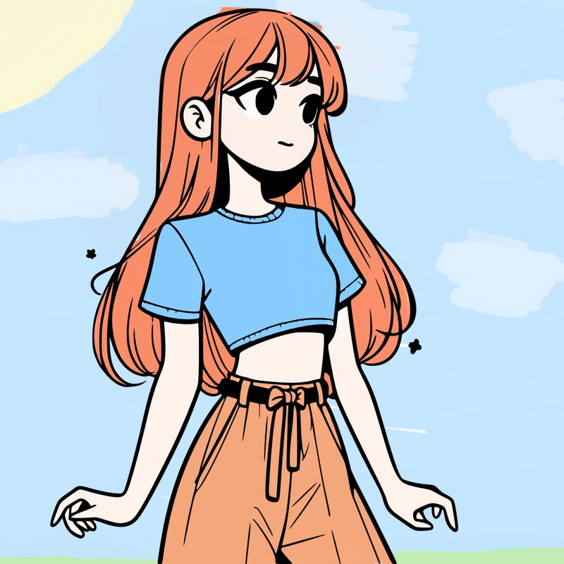 girl in a cute crop top