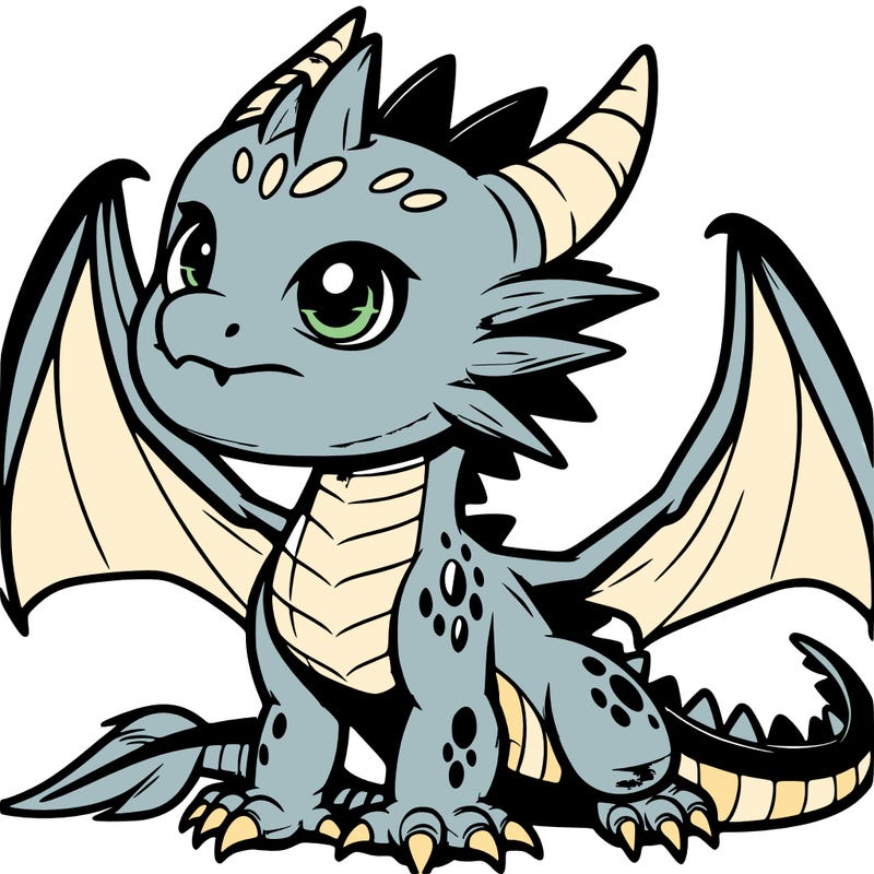 fierce baby night dragon