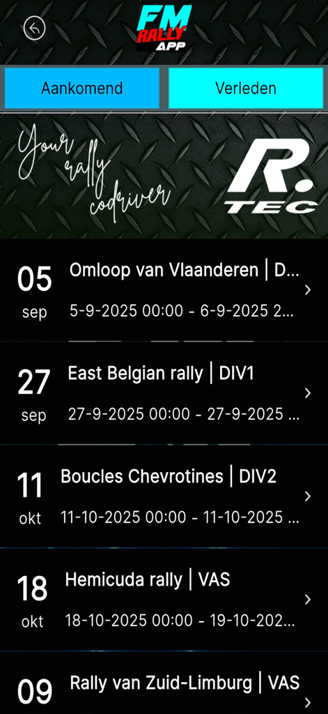 FM rally APP - Sports App | MWM