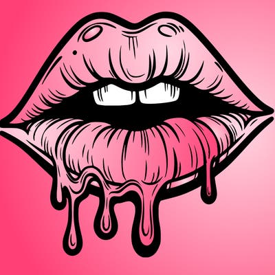lips that look realistic and drip