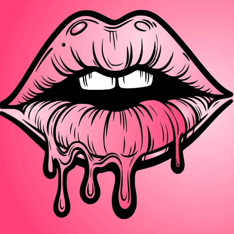 lips that look realistic and drip