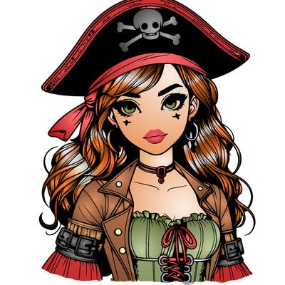 realistic pirate girl