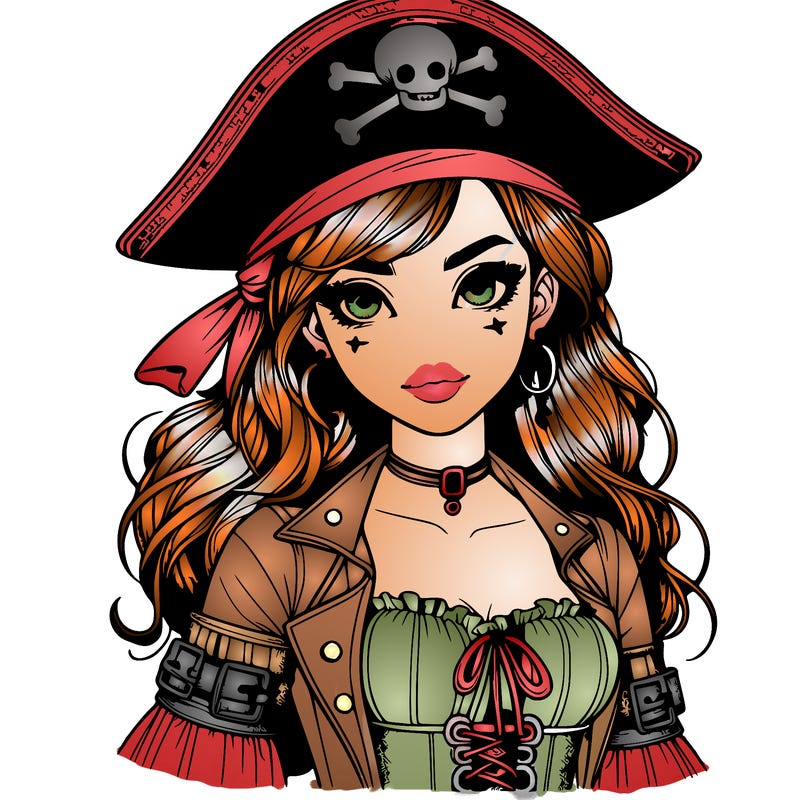 realistic pirate girl