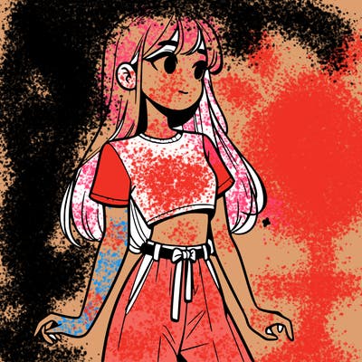 girl in a cute crop top