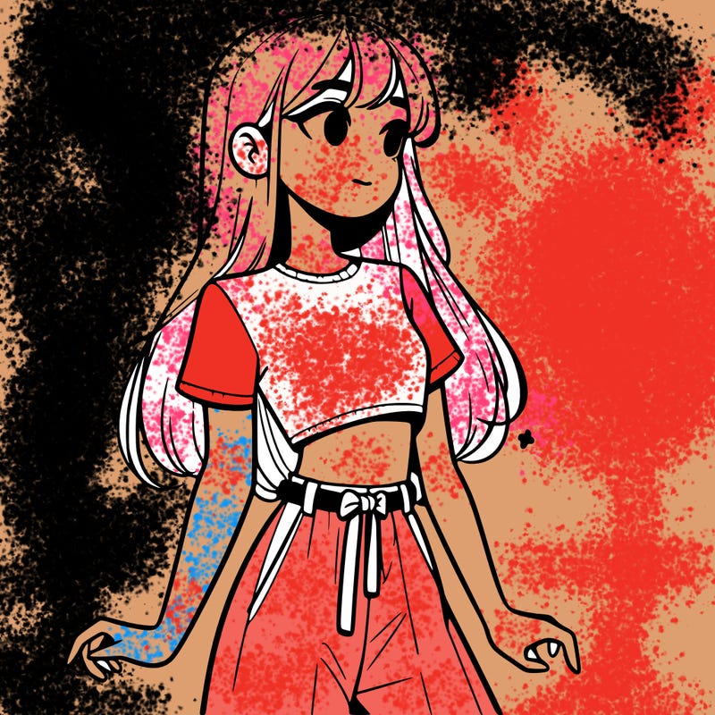 girl in a cute crop top