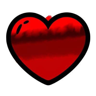 a blank heart