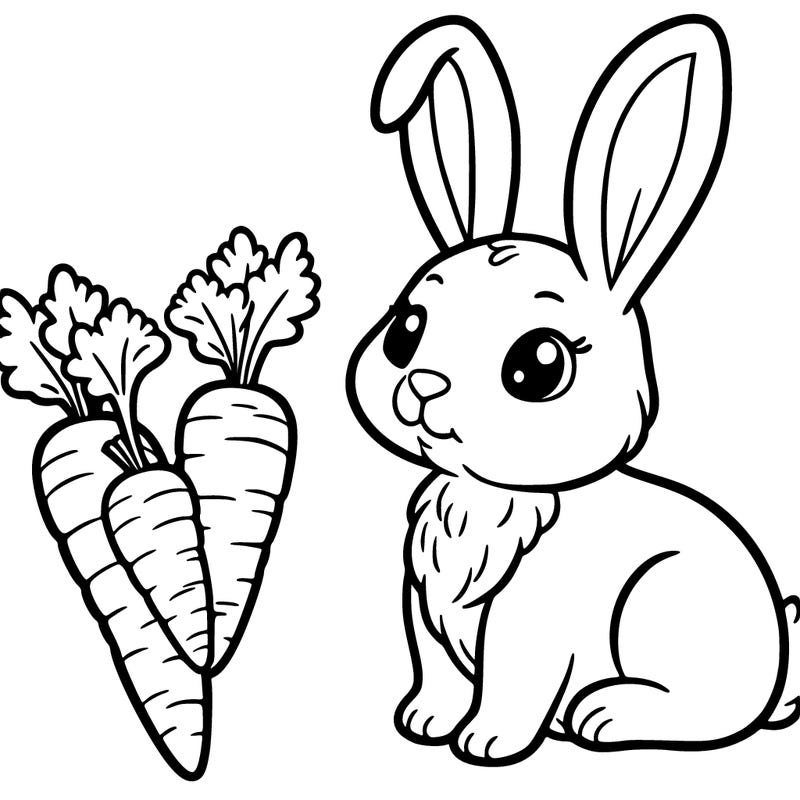 rabbit with carrots