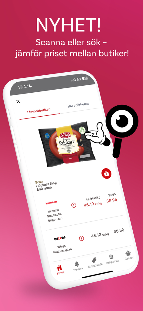 Matpriskollen-Extrapris&Recept - Food & Drink App | MWM