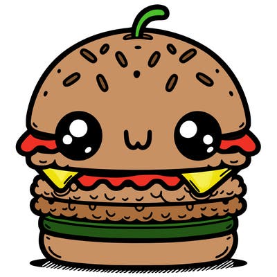 burger cute