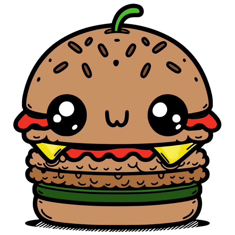 burger cute