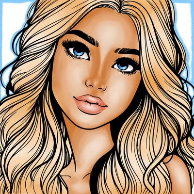 beautiful realistic girl