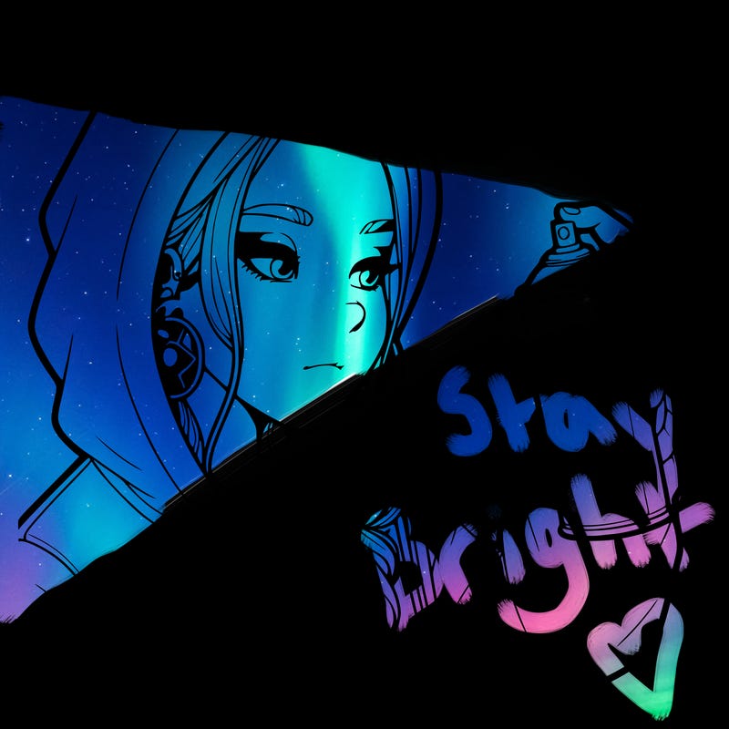 a realistic girl, spray painting