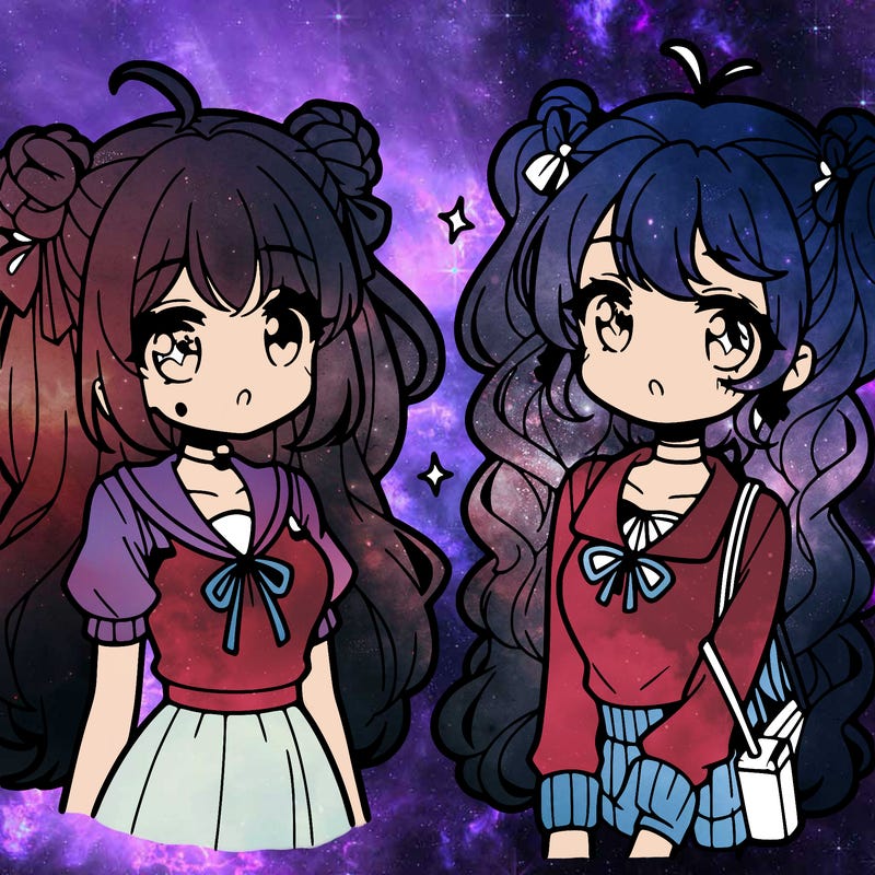 cute anime girls with cute hair styles