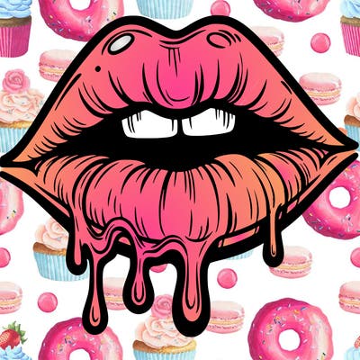 lips that look realistic and drip