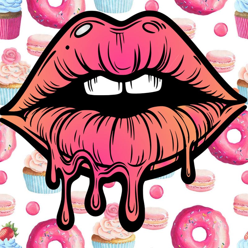 lips that look realistic and drip