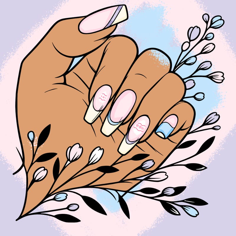 nails with french tip