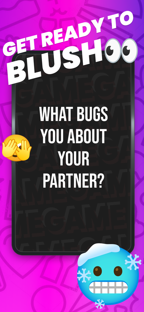 Party Game - Melo - Melo party game interface featuring a relationship question about partner annoyances