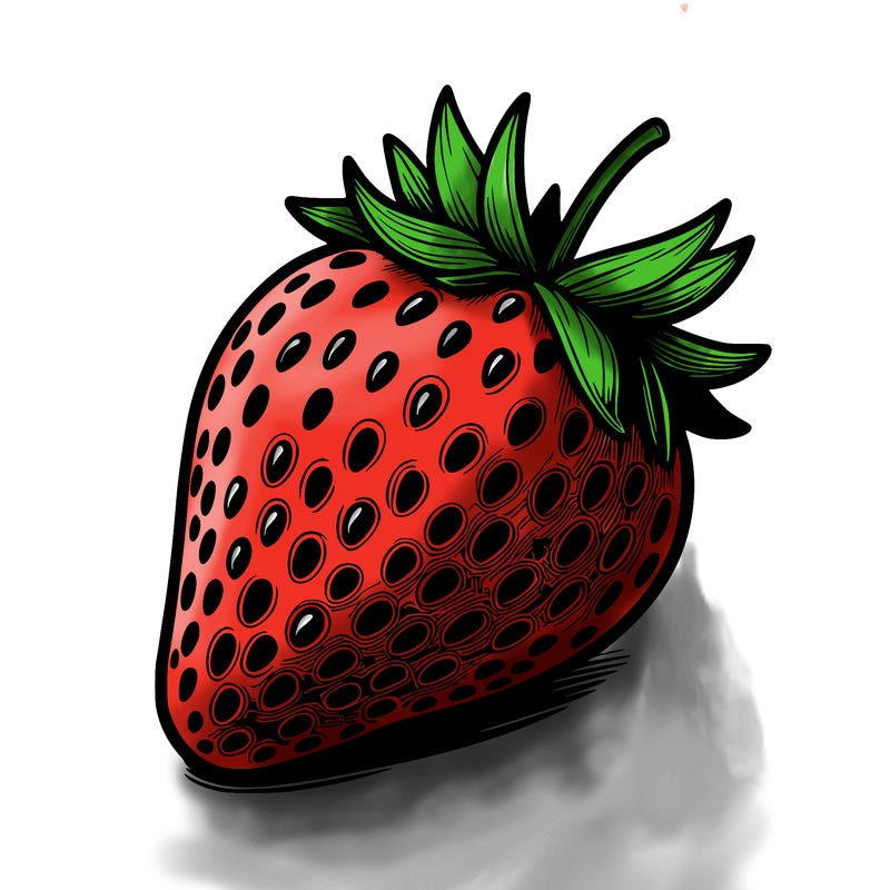 realstic strawberry