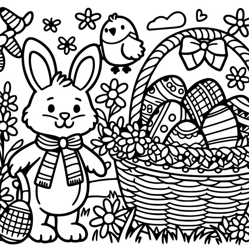 easter themed drawing