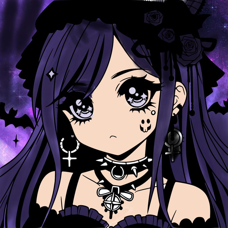anime - goth girl