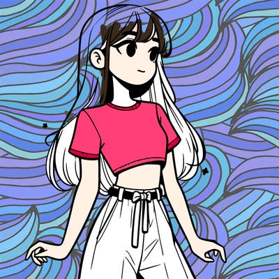 girl in a cute crop top