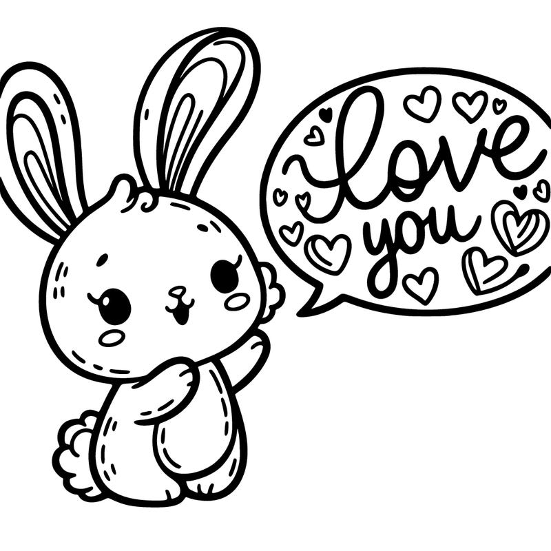 bunny saying love you