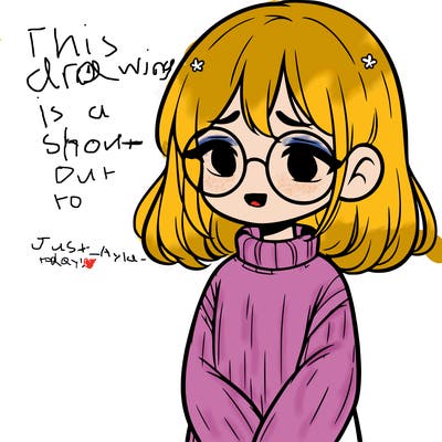 sad girl with glasses in a sweater
