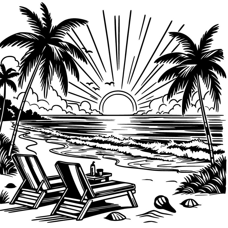 beach sunset florida easy