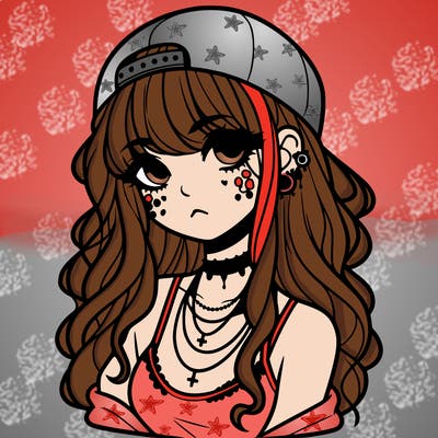 scene girl aesthetic