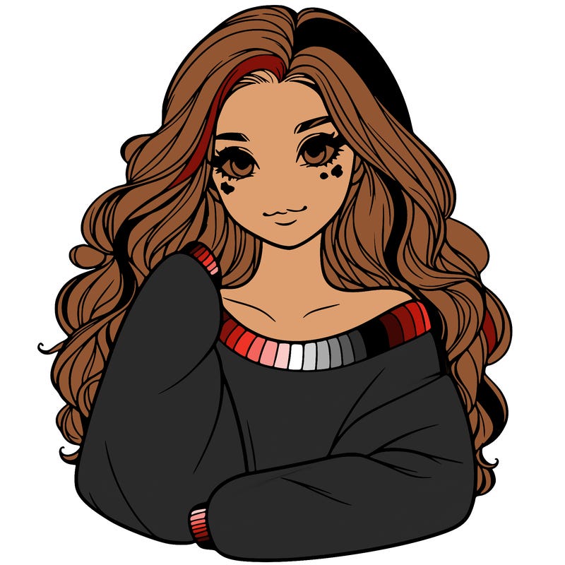 a beautiful girl in a big sweatshirt