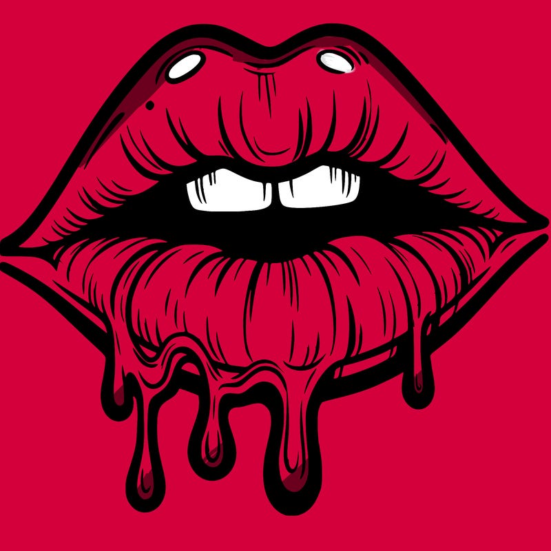 lips that look realistic and drip