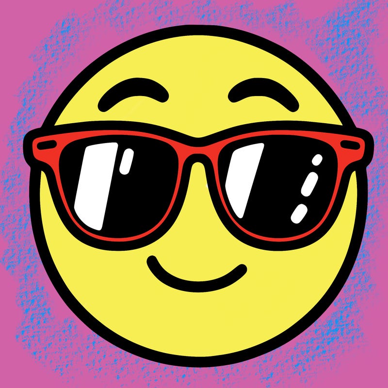emoji with sunglasses
