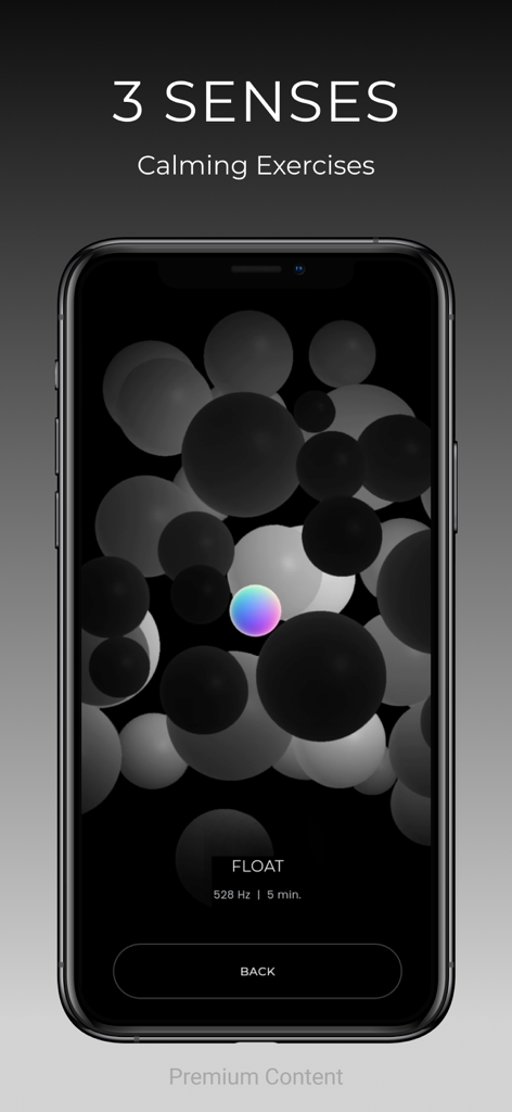 Lamda Hz: Frequency Portal - Lamda Hzアプリでの528Hz静穏エクササイズのためのインタラクティブな3D球体。