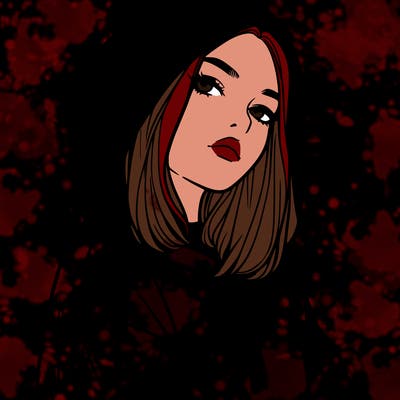 a realistic girl in a hoodie